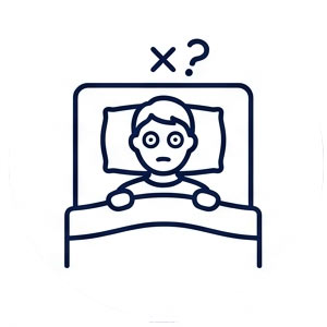 寝つきが悪い