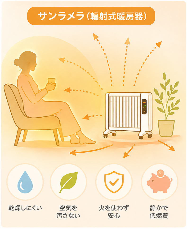 面状発熱体の仕組み